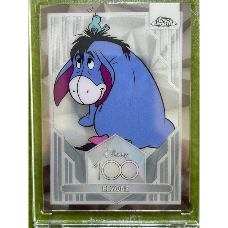 Disney 100 EEYORE of WINNIE THE POOH SILVER CHROME Card 2023 Topps