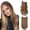 Brown, variant on More Beautiful 2 Pack 18 In Halo Hair Extensions Synthetic Fiber Wig for Women