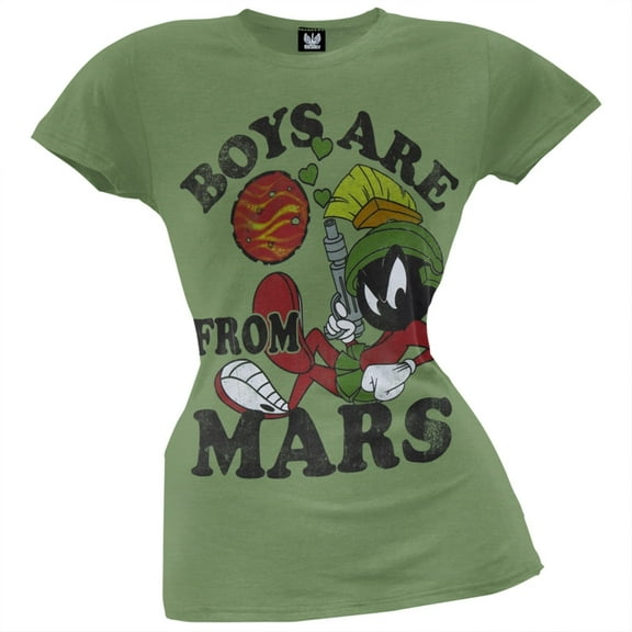 Marvin the Martian - Boys Are From Mars Juniors T-Shirt - Small