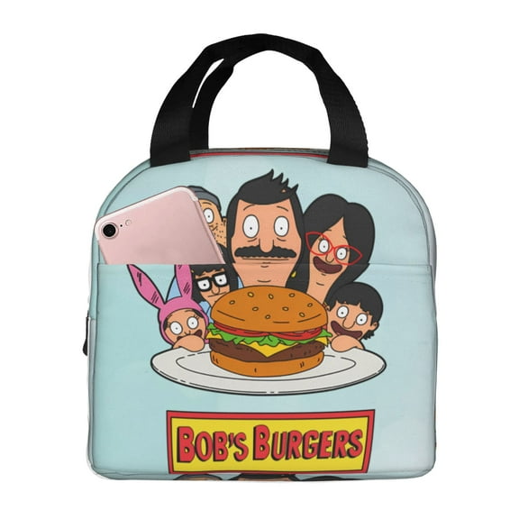 Bob'S Burgers Lunch Bag Tote Bag Insulated Lunch Box Picnic Beach Fishing Work