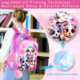 thumbnail image 3 of AGSDON 3PCS Backpacks for Girls, 16" Elementary Kids Cute Dog Backpack Preschool School Bookbags and Lunch Box, 3 of 8