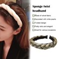 thumbnail image 3 of CNKOO Hair Hoop Elegant Style Vintage Adjustable Headband Comfortable Wearing Braid Pattern Exquisite Workmanship Wide Simple Headwear, 3 of 7