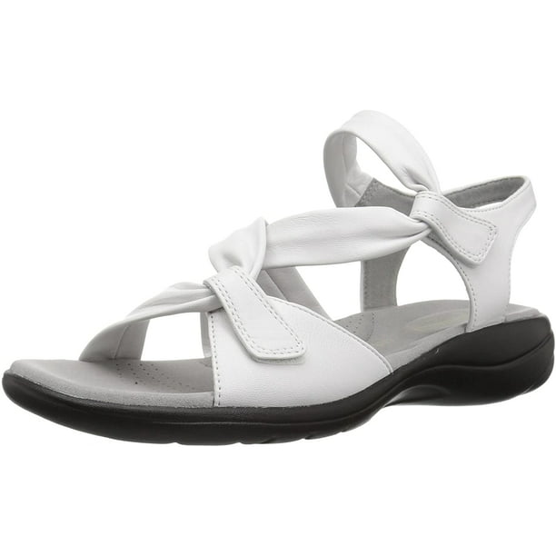 Clarks - Clarks 26134450: Women's Saylie Moon White Leather Sandals (8 ...