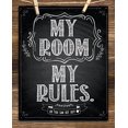 thumbnail image 4 of My Room My Rules - 11x14 Unframed Typography Art Print - Great Bedroom Decor, 4 of 6