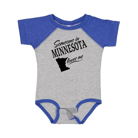 

Inktastic Someone in Minnesota Loves Me Gift Baby Boy or Baby Girl Bodysuit