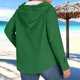 thumbnail image 4 of Camiseta con Capucha de Vendaje de Color Sólido con Botones, Suéter de Manga Larga Suave para el Uso Diario de la Primavera, 4 of 9