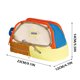 thumbnail image 3 of Pencil Case Pouch Large Capacity Pencil Bag Zippered Pen Pouch With 3 Compartments Large Capacity Tent-Shaped, 3 of 9