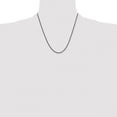 thumbnail image 4 of Auriga Fine Jewelry Stainless Steel Polished Black IP-plated 2.25 mm Round Curb Chain Necklace for Women 20", 4 of 6