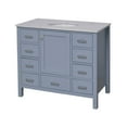thumbnail image 2 of Horizon 42" Bathroom Vanity with Powder Blue Cabinet and Engineered Carrara Top, 2 of 5