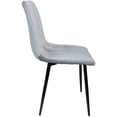 thumbnail image 3 of Silla Comedor Eames Tapizada Rack & Pack  Gris Terciopelo Sala Habitación, 3 of 4