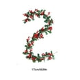thumbnail image 3 of Christmas Garland for Mantle,Christmas Holly Garland with Berries and Leaves Artificial Garland Indoor Outdoor Decoration Greenery Hanging for Holiday Decoration Mantel Table Christmas Party(Green), 3 of 6