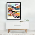 thumbnail image 3 of A Fantastic Journey - Collage Abstract Geometric Modern Art Surrealism Pattern Black Framed Wall Art Print 6 x 8 inches, 3 of 4