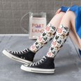 thumbnail image 5 of Goofa Hip Hop Dog Pattern Adult Stockings, Color-Block Knee High Socks, Comfortable and Breathable, Soft and Stretchable, Sports, and Decoration, 5 of 6