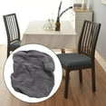 thumbnail image 3 of yuksok Polyester Chair Cover, Stretch Kitchen Chair Cover, Dining Chair Cover for Hotel Dark Gray, 3 of 9