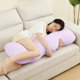 thumbnail image 1 of TERGAYEE Almohada corporal fresca de gran tamaño para adultos Almohada extra larga para cama Almohadas completas de espuma viscoelástica triturada Tela sedosa Suave y cómoda, 1 of 7