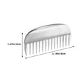 thumbnail image 2 of UPOUART 3Pcs Metal Pet Grooming Combs for Cats Polished Surface Ergonomic Handle Silver, 2 of 8
