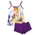 thumbnail image 4 of Plus Size Tankini Set for Women, Two Piece Printed Swimsuits V-Neck with Removable Pads, Summer Beach Bathing Suits Tummy Control Swimwear, 4 of 6
