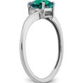 thumbnail image 2 of Sterling Silver Rhodium-Plated Created Alexandrite And Diamond Ringsize 7 (Width 1.4) - Jbsp, 2 of 5