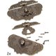 thumbnail image 3 of Juego de 2 cierres de hierro con diseño de bronce antiguo para muebles, herrajes para cerraduras de cortinas, cerraduras para baúles y cajas correderas, 95 x 73 mm con tornillos., 3 of 5
