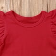 thumbnail image 4 of EYIIYE Baby Girl Ruffle Sleeve T-Shirt Top Basic Tee Summer Outfit, 4 of 5