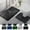 green,black,gray,dark gray,navy, variant on Danhjin Bathroom Rugs Sets 2 Piece, Leaf Printed Antislip Bath Mat Super Absorbent Soft Shower Mats Machines Washable Bathroom Decor Set for Modern Bathroom Floor