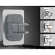 thumbnail image 3 of Soporte de cabezal de ducha soporte flexible no perforador 360 ° giratorio montaje en pared, 3 of 5
