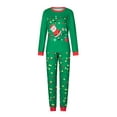 thumbnail image 2 of Elippeo Christmas Family Pajamas Matching Set Santa Claus Print Long Sleeve Tops and Pants Loungewear Soft Sleepwear, 2 of 10