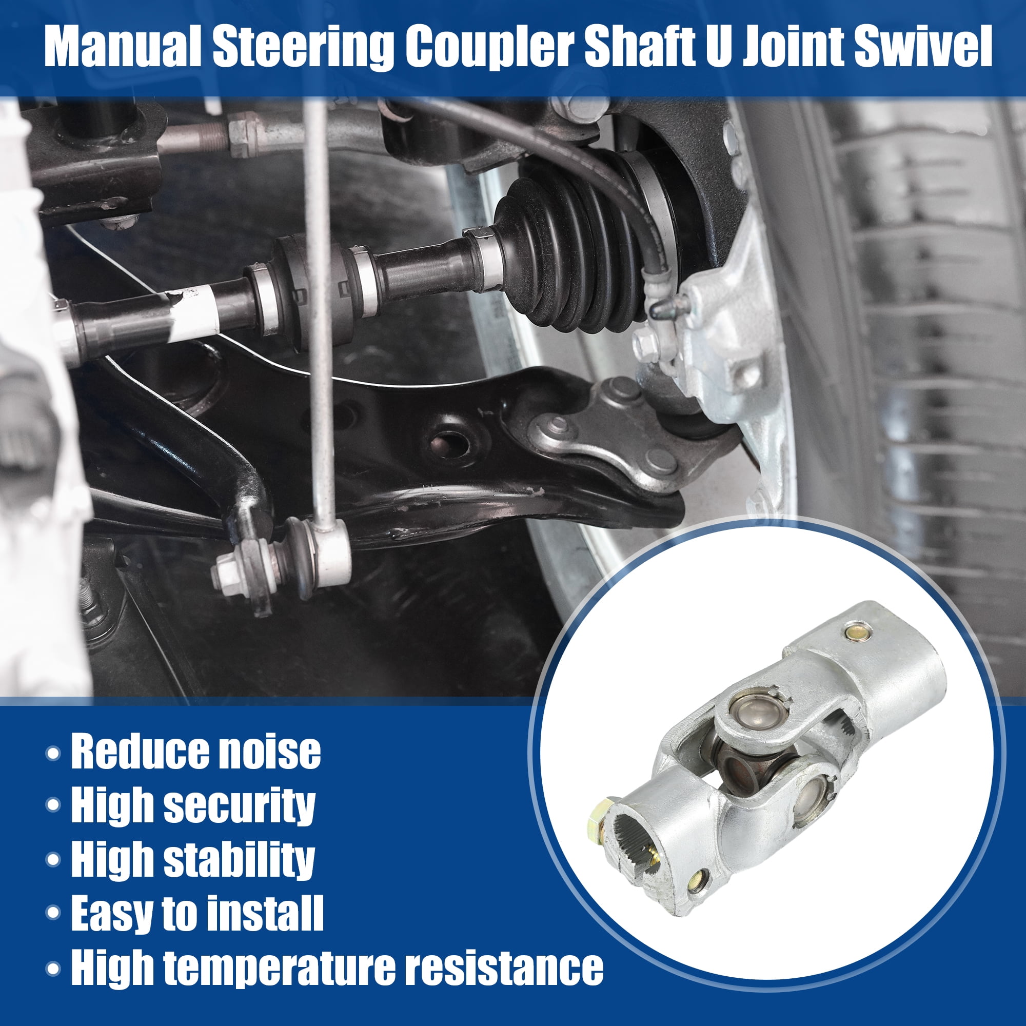Unique Bargains Manual Steering Coupler Shaft U Joint Swivel for Honda Civic 1992-1995 No.53323-SM4-013/53323SM4013