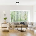 thumbnail image 5 of Design House WM158825 Traditional 2 Pack 2-Light Indoor Dimmable Ceiling Light with Alabaster Glass for Bedroom Hallway Kitchen Dining Room, Matte Black, 5 of 10