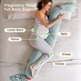 thumbnail image 3 of Almohada de embarazo bbhugme, soporte ajustable para todo el cuerpo, 3 of 8