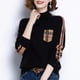 thumbnail image 4 of La marca de diseñador BBRY Otoño/Invierno Nuevo jersey de punto para mujer Cuello redondo Manga larga Corte ajustado Chaqueta de punto para mujer Y2K, 4 of 5