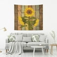 thumbnail image 5 of Coolnut Sunflowers on Wooden Board Tapestry Aesthetic Tapestry Wall Hanging 60" x 40" Inches Home Decor Gifts, 5 of 6