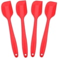 thumbnail image 1 of Set of 4 Silicone Spatula, 500°F Heat Resistant Seamless Non-Stick Silicone Kitchen Utensils with Stainless Steel Core for Cooking, Baking and Mixing (22cm), 1 of 6