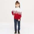 thumbnail image 6 of GYRATEDREAM Family Matching Christmas Sweater Snowflake Pattern Long Sleeve Crew Neck Xmas Holiday Pullover Knitwear for Family 2-6Y Kids, 6 of 10