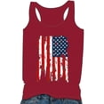 thumbnail image 3 of JFGHDG Tank Top Women Racerback Vest Tops With For 4th Of July Casual Blouse Tops For Spring And Vacation American Flag Crop Tank Tops Sleeveless Tank Vest Tops S, 3 of 3