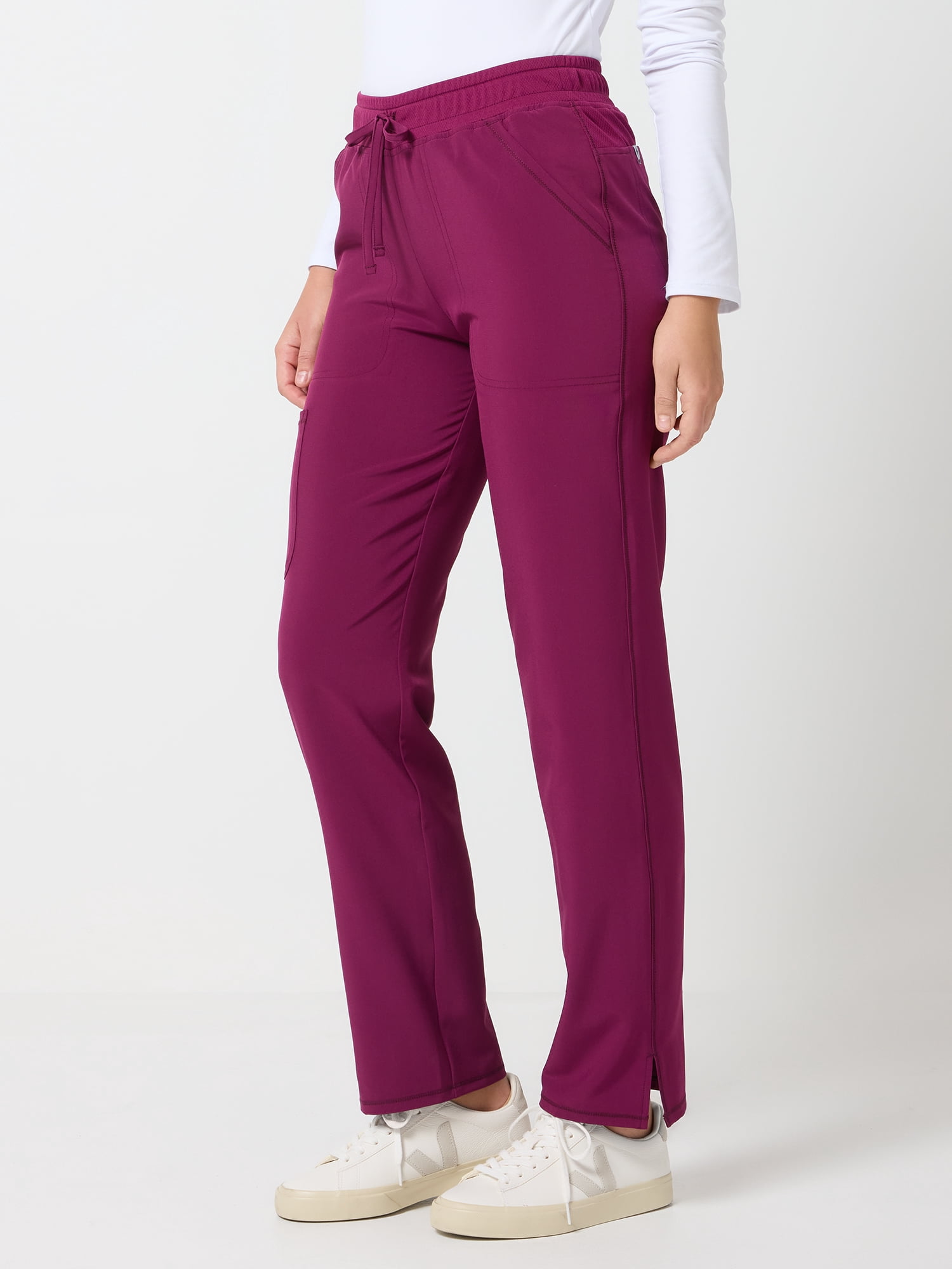 Scrubstar Performance Women’s Antimicrobial Drawstring Cargo Straight Leg Scrub Pant, Sizes XS–3XL