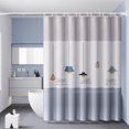 thumbnail image 1 of Waterproof shower curtain new style chandelier single curtain without rod width 180*height 200 (with hanging ring), 1 of 1