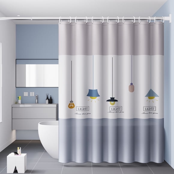 Waterproof shower curtain new style chandelier single curtain without rod width 180*height 200 (with hanging ring)