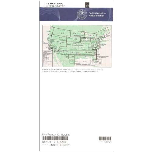 FAA Chart: Enroute Basse Altitude L23/24 ELUS23 (Édition Actuelle)
