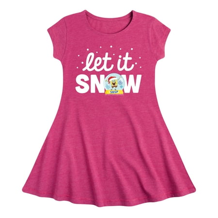 

SpongeBob SquarePants - Let It Snow - Toddler And Youth Girls Fit And Flare Dress