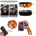 thumbnail image 6 of KUIFORTI Orange Camouflage Car Seat Cover Set Elastic Fabrics Set 15 Pcs Automotive Front Seat & Bench Back Seat Cover All-Season Protection Easy to Install Fit Car SUV Auto, 6 of 7