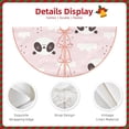 thumbnail image 3 of Rateoe Cute Panda Pattern Christmas Tree Skirt with Ties , Christmas Tree Decorations, Farmhouse Christmas Decor Xmas Holiday Decorations-30", 3 of 6