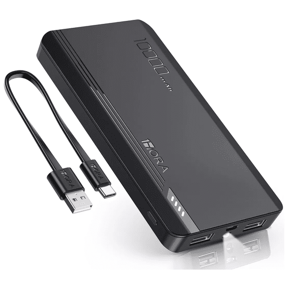 Power Bank Bateria Portatil BLOOSOM 10000mAh 2.1A negro Con 2 Puertos USB