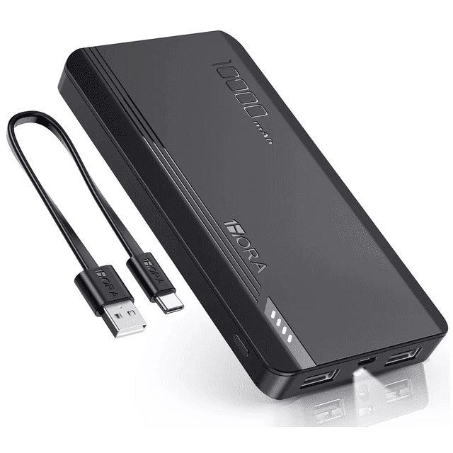 Power Bank Bateria Portatil BLOOSOM 10000mAh 2.1A negro Con 2 Puertos USB