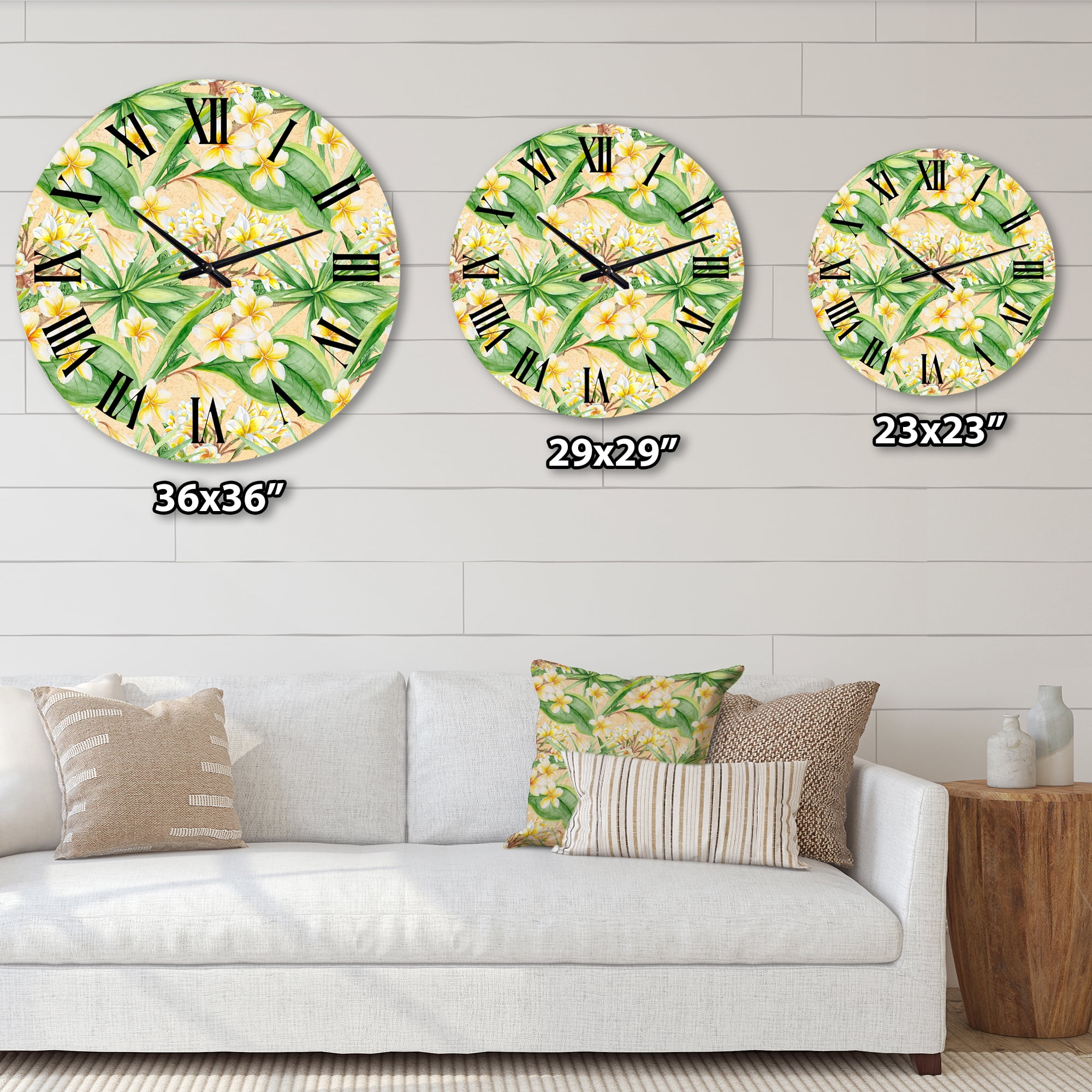 Designart 1 in Modern,Contemporary Wall Clock