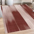 thumbnail image 1 of Earth Tones Decorative Rug, Abstract Modern Design Ombre Inspired Smooth Color Transitions, Quality Carpet for Bedroom Dorm and Living Room, 6 Sizes, Pale Maroon, by Ambesonne, 1 of 4