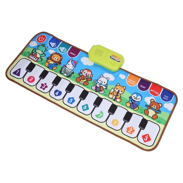 Juguetes musicales, tapete de piano electrónico para niños, tapete musical, diseño fácil de usar