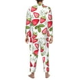 thumbnail image 5 of Kll Strawberry1 Sleepwear Mens Flannel Pajamas,Long Cotton Pj Set, 5 of 9