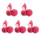 thumbnail image 1 of Yuarrent Mini de 5 uds., decoración de Pascua, figuritas de conejos de peluche, colgante de animales, accesorio hecho a mano, Kits de decoración para fiestas Rosa roja, 1 of 6