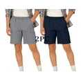 thumbnail image 2 of HAOTAGS Teen Boys School Uniform Shorts 2PC (5-15), Casual Summer Cargo Shorts with Multi-pockets Gray 7-8 Years, 2 of 10